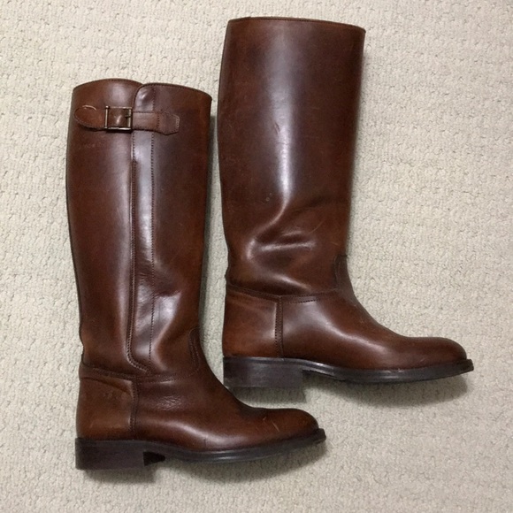 Nevada Shoes - Vintage Italian Made Brown Riding Boots 38 7-7.5